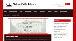 Desktop Screenshot of melrosepubliclibrary.org